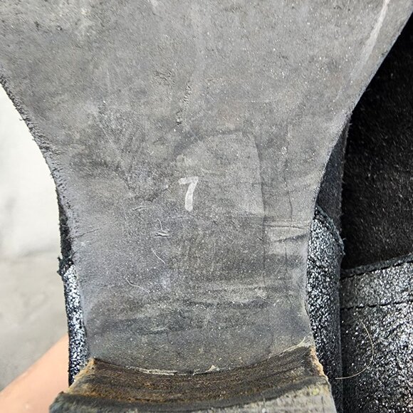 Diba Shoes Womens Size 7 Black Leather Ankle Booties *Read* - Picture 8 of 14